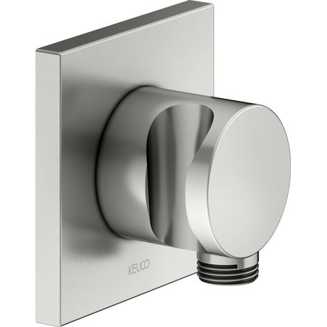 KEUCO Raccord de flexible avec support de douche, rosace carrée, (1/5)