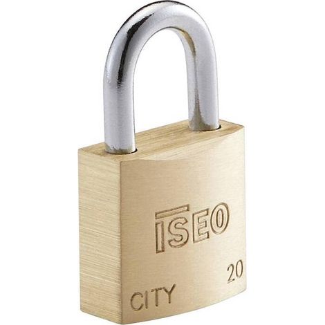 10 x ISEO P700 LUCCHETTO CITY ARCO 20MM OTTONE