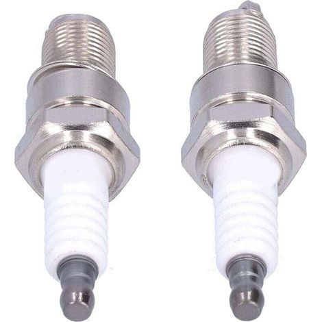 Lot de 2 bougies d'allumage F6RTC pour MTD 95110292 75110292 Torch Engine 131039 Tondeuse à gazon (1/5)