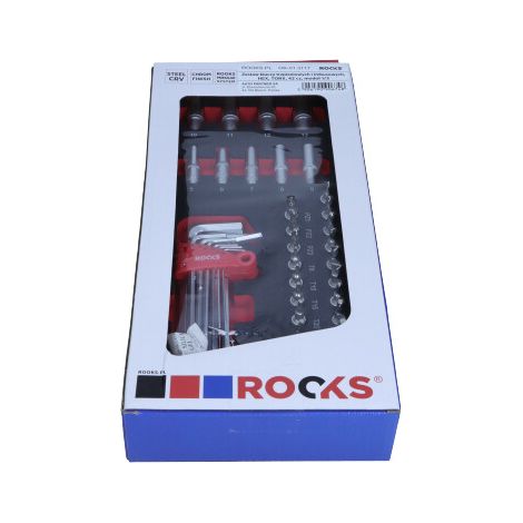 Set Chiavi Hex / Torx / Brugola ROOKS 42 pezzi (OK01.3117)