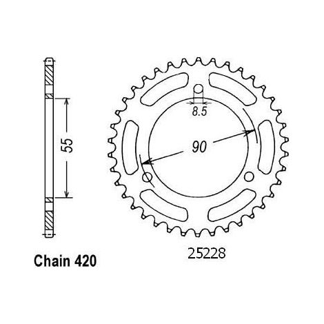 Couronne Rs2 50 Matrix 2003 - 420 - 47 Dents - Similaire JTR5228