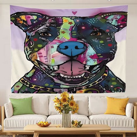 Tapisserie bohème tendance pour la décoration murale de la chambre. 150x130cm (1/5)