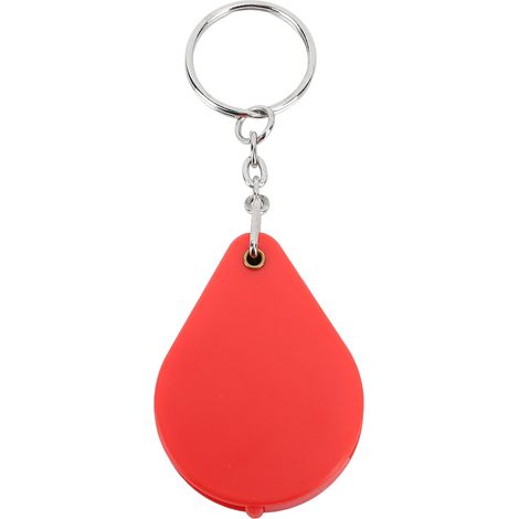 [JAMAIS UTILISÉ]Porte-clés loupe 10x pliable et portable avec anneau porte-clés pour la lecture en extérieur (rouge) (1/5)