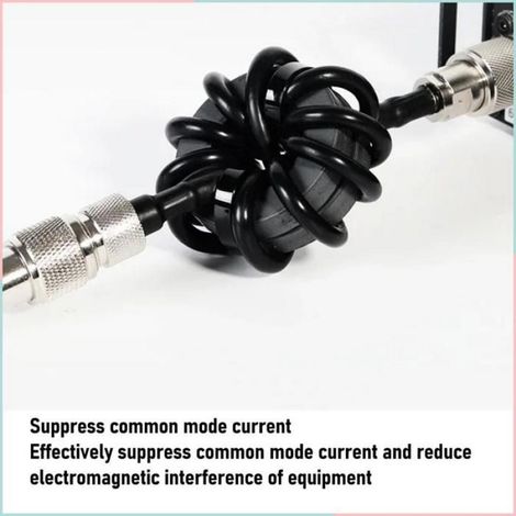Anneau Magnétique - Balun HF 1 1 - Suppression Courant Mode Commun - Pour Radio HF 1 8 À 30 MHz - EM-25 - 25 mm - 100 W (1/4)