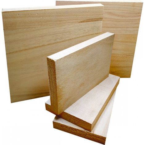 Tablettes multi-usage en bois - hauteur 2 cm - kit 10 pcs - Dimension : 10x20x2 cm kit 10 pz