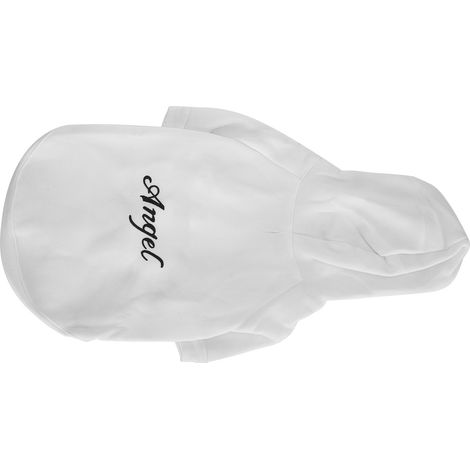 Sweat à capuche doux et respirant pour chien, vêtements mignons pour animaux de compagnie, t-shirts à capuche, sweat-shirts en coton pour chien, blanc, taille M (1/5)