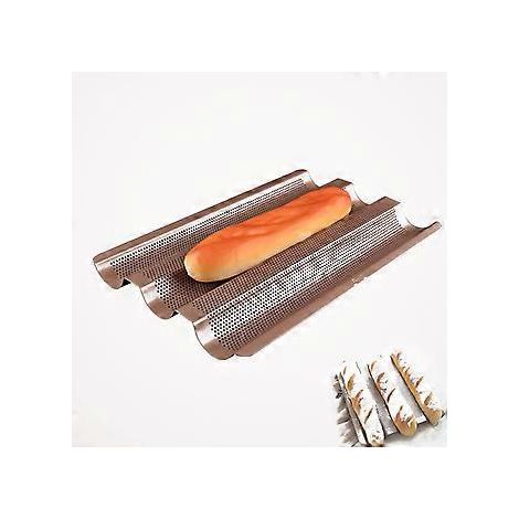 Gourmet-Backutensil: Baguetteform aus französischem Brot, verdickte Antihaftbeschichtung aus Kohlenstoffstahl für perfekte Backergebnisse