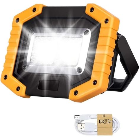 Projecteur LED rechargeable 30 W IP65 USB flexible étanche (1/5)