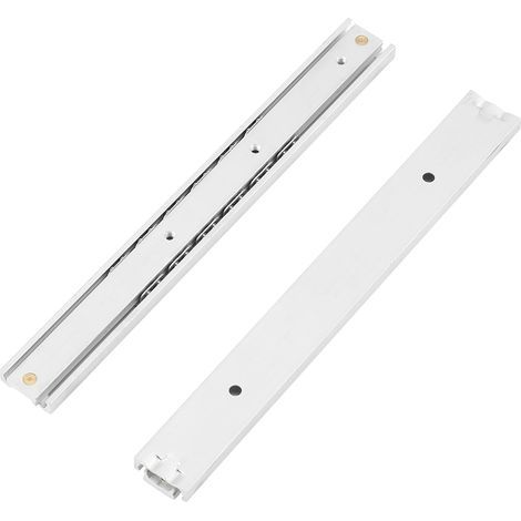 Les Armoire de Tiroir Lisse à Glissière Durable en Alliage en Aluminum -, Installation Facile, Coffre-fort et Non Toxique au Tiroir et à la Décoration 2pcs / Set (140 mm de long) (1/5)