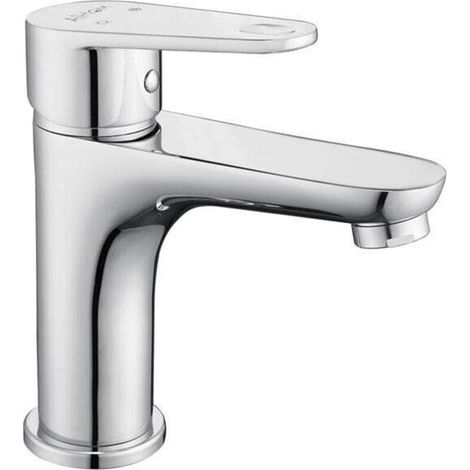 Robinet Salle de Bain Chromé Mitigeur de Lavabo à Deux Voies pour Salle de Bain Robinet de Lavabo en Laiton Robinetterie