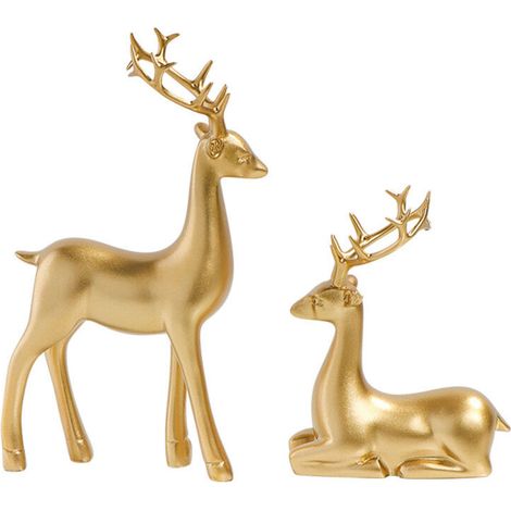 Figurine décorative de cerf en résine – Modèle BS8074 – Décoration intérieure (1/5)