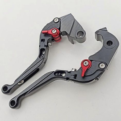 Poignée d'embrayage modifiée pour moto ZX10R 2006-2015, levier de frein/klaxon en alliage d'aluminium (noir) (1/5)