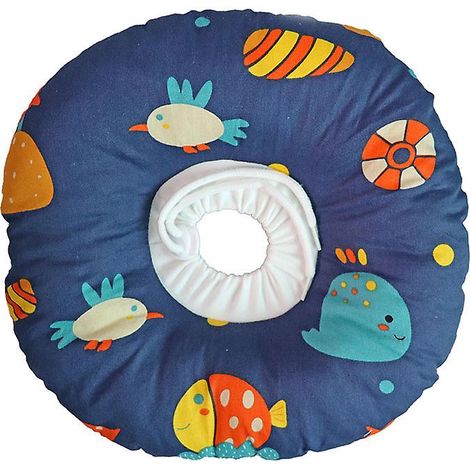 Collier de récupération pour chats - Bleu foncé, Taille S (1/4)
