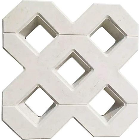 Moule A Pavé,Moule Pour Dalles En Beton Bricolage Square Garden Chemin béton plastique Brique de pavage Propylène Pavement Mold Walkway Jardin Bâtiments Accessoires Moule Beton (40X40CM) (1/5)