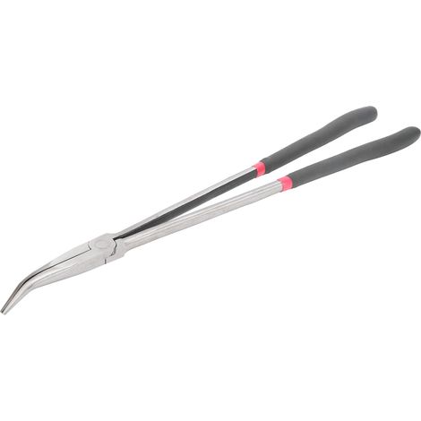 Pince à bec coudé à 45 degrés avec long manche, outil à main en acier, 400 mm (16 pouces) (1/5)