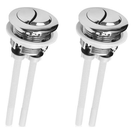silver flush buttons, double flush button, toilet push buttons, toilet tank buttons, replacement toilet button, bathroom toilet button (1/5)