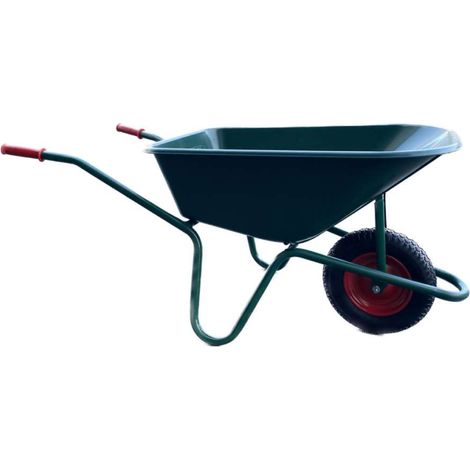 Carriola da Giardinaggio Verde con Vasca in Polipropilene - 100L