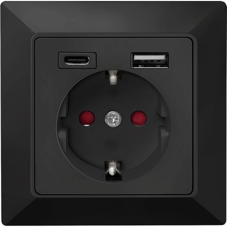 LOGILINK Prise encastrée PA0262B USB-A USB-C (1/5)