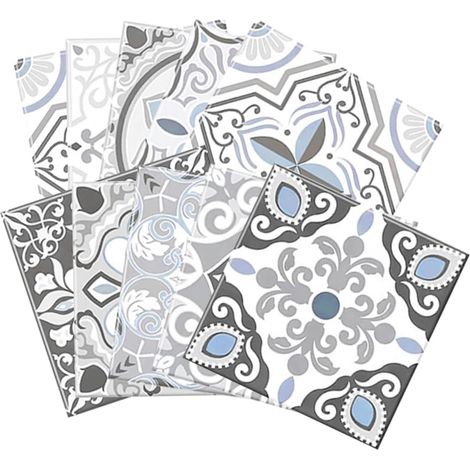 Lot De 10 Autocollants Muraux Design Simple Autocollants Pour Carrelage Pour La Maison Décoration À Décoller Et Coller Pour Nimporte Quelle Pièce (1/5)
