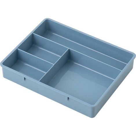Organisateur De Tiroir - PP - 20 x 15,5 x 3 cm - Bleu - 1 Pièce (1/5)