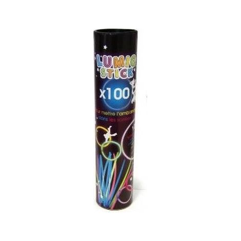 Bâtonnets Lumineux Fluorescents - PARTY TIME - Multicolore - Lot de 100 (1/3)