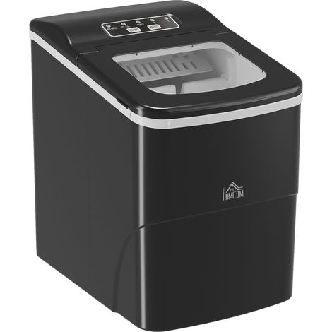 12kg Countertop Ice Cube Machine, Scoop - Black (1/5)