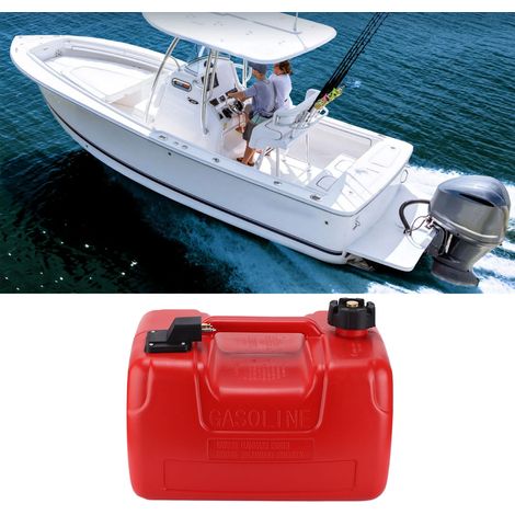 Réservoir de carburant portable 12L pour moteur hors-bord, léger et prêt à l'emploi