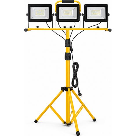 Doppelter LED-Strahler 100W auf abnehmbarem Stativ für den Außenbereich 5 m (1/5)