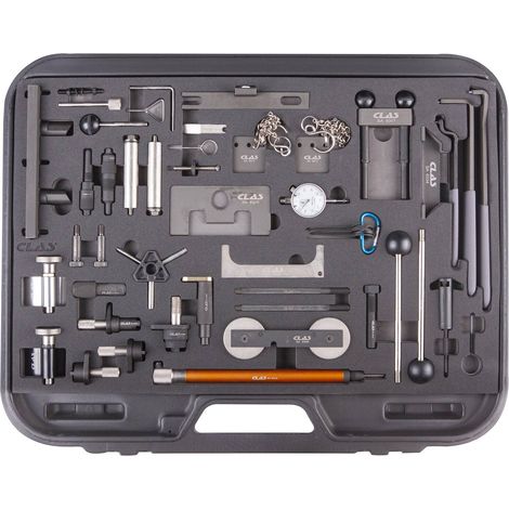 Clas – Coffret calage complet VAG OM 6300 – Accessoire outil mécanicien inclus – Compatible Audi, VW, Seat, Skoda – Pour moteurs essence et diesel
