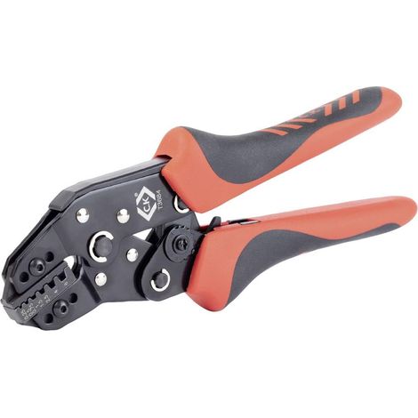 Pince à sertir pour embouts de câble 0.25 à 6 mm² Ferrule Crimper 0.25-6mm 2K Pince à sertir à cliquet pour emb. terminaux capacité 0,5-6 mm² pince à sertir crimper pour embouts