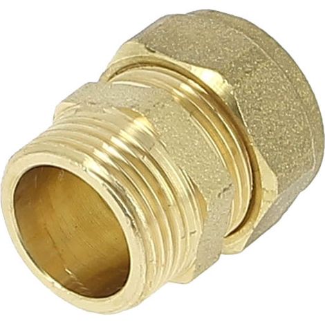 Anquier – Raccord de robinetterie laiton bicône Ø18 Mâle 3/4 – Filetage 3/4" (20x27) – Norme A.C.S. NF EN 12164 – Pour installations sanitaires (1/6)