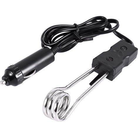 Chauffe-Eau De Voiture, 12V Mini Chauffe-eau d'immersion Portable Pour Voiture électrique, Idéal Pour Les Pique - niques de Camping de Voyage, Le Café ou Le thé d'eau Bouillante en Plein Air (1/5)