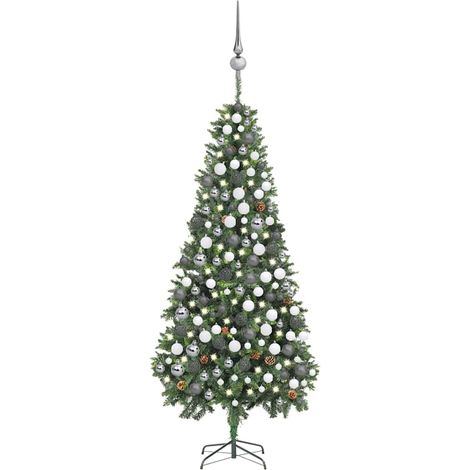 Árbol de Navidad artificial con fortalezas LED/Ball/Pine 210 cm (1/5)