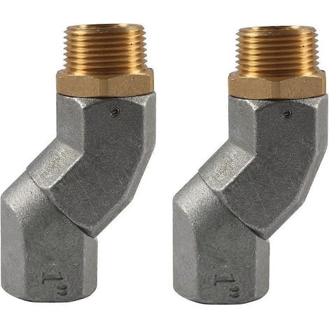 Raccord pivotant à 360° pour tuyau de transfert de carburant NPT 1 pouce, compatible avec les pistolets de ravitaillement (lot de 2). (1/5)