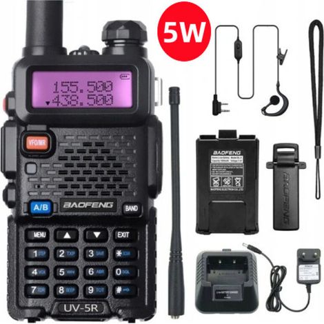 BF-UV5R Transceiver, Civilian Portable Two-Way Radio, High-Power Mobile Radio for Car Journeys (1/5)