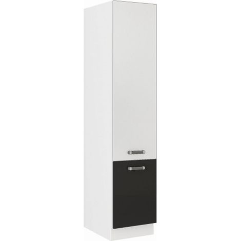 Küchen Vorratsschrank 40 cm für das Modell „Omega 240 Schwarz + Weiss“ (1/5)