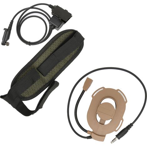 Casque unilatéral robuste Hytera PD600 PD602 PD605 PD662 pour talkie-walkie, conception militaire durable. (1/5)