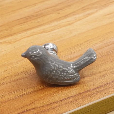 Ensemble de 5 poignées de tiroir en céramique Peace Dove, quincaillerie de poignée de meuble originale et élégante.