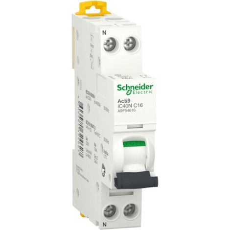 Schneider Electric Acti9 Sicherungsautomat Miniatur Weiß 16A