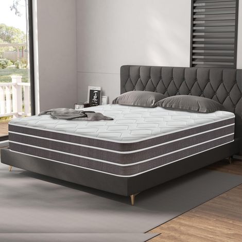Yidatong – Matelas mémoire de forme 140x190 cm – Épaisseur 24 cm – Ultra respirant – Haute résilience – Fermeté moyenne – Soutien ergonomique (1/5)