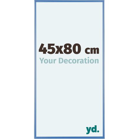 yd. - Cadre photo 45x80 - Bleu Acier - Aluminium - Kent