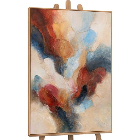 Gemälde Musik in Farbe Rahmen Eichefarben 120x80 cm (1/5)