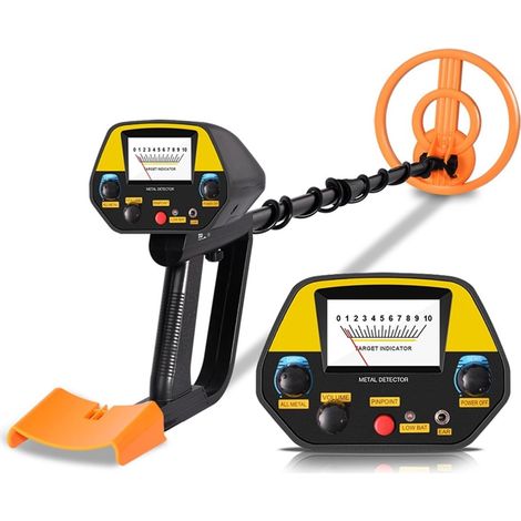 Détecteur de métaux pour adultes MD-4080 Portable Or Souterrain Détecteur De Métaux Haute Sensibilité Digger Treasure Hunter Finder Pinpointer Gold Detector Seeker Étanche professionnelle améliorée de (1/5)