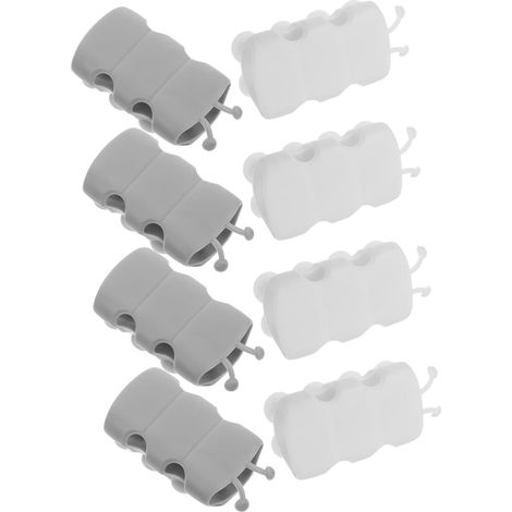 NUOBESTY Kit de 8 supports de pommeau de douche en silicone à ventouses, sans perçage, pour une installation facile dans la salle de bain. (1/5)