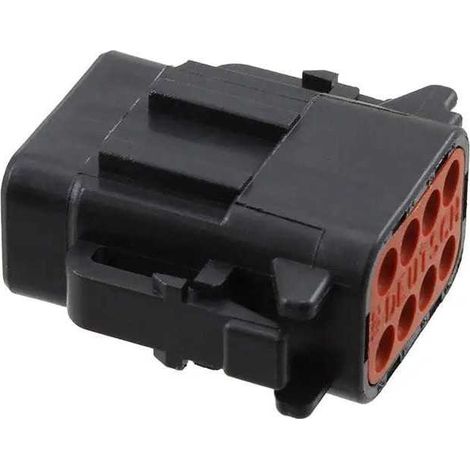 Connettore Serie DTM Maschio 8 Vie nero