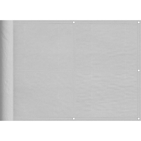 Maison Exclusive - Balkon-Sichtschutz Hellgrau 75x400 cm 100 % Po (1/5)