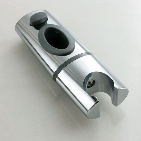 Supporto per soffione doccia per asta scorrevole ellittica standard da 32 x 17 mm - ABS cromato
