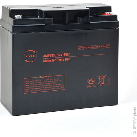 NX – Batterie plomb AGM 12V 20Ah – Technologie étanche pour usage intensif – Dimensions 181,5 x 77 x 167,5 mm – Poids 6 kg - NX 20-12 (1/2)