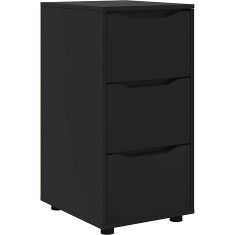 Maison Exclusive - Armoire de rangement Noir 40 x 48 x 81 cm Bois d'ingénierie (1/5)