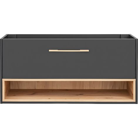 Mobile sotto lavabo sospeso antracite - 120 cm - YANGRA (1/3)